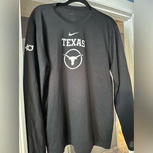 Texas Longhorn Black Dri fit long sleeve Nike large